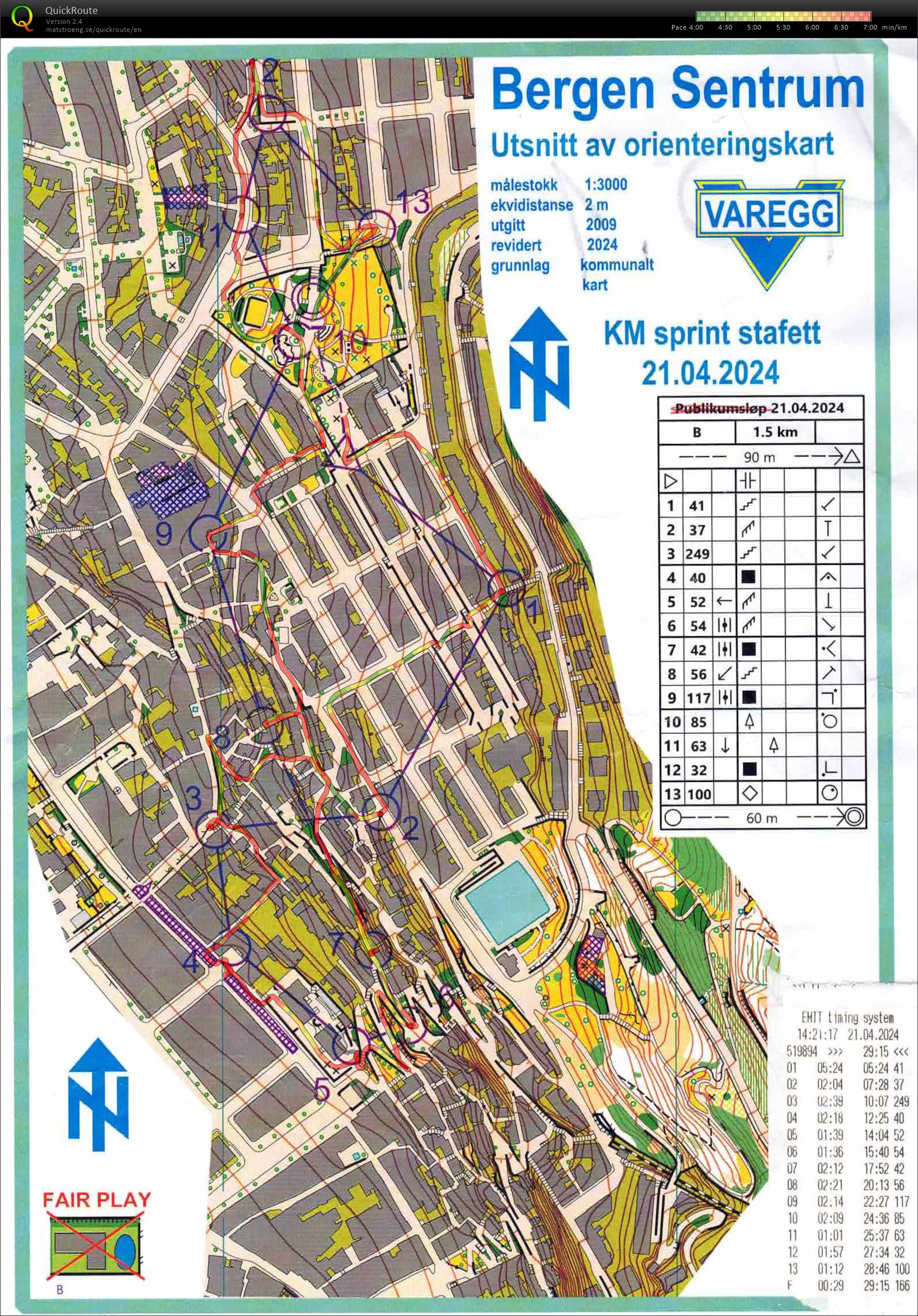 KM sprintstafett (21.04.2024)